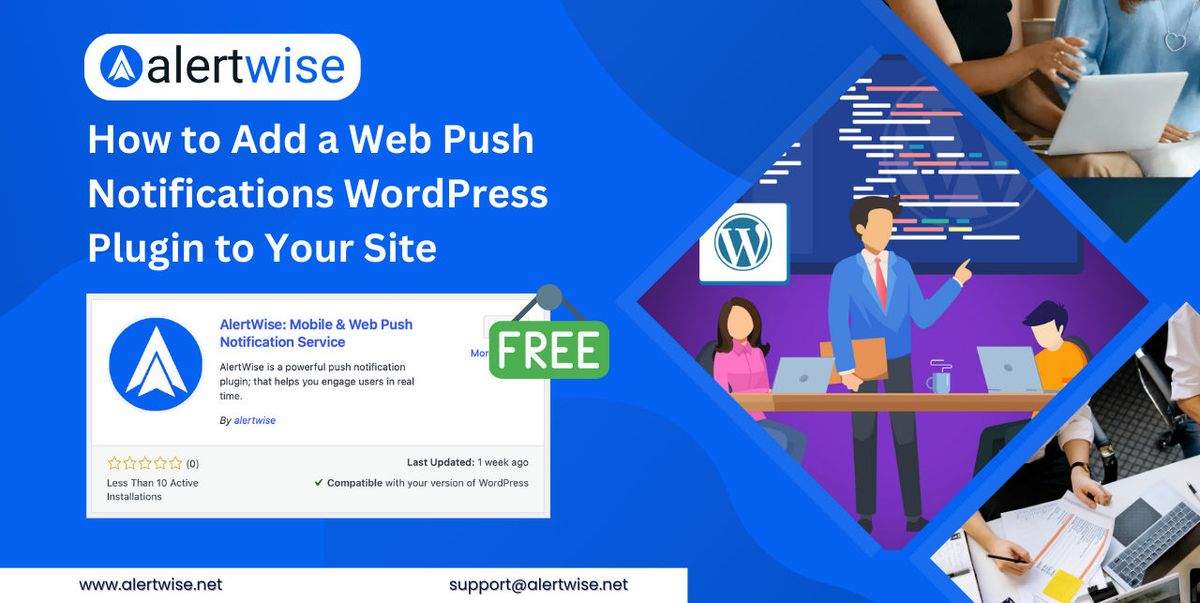 Web Service Notification AlertWise - Web Push Notifications, SaaS, and IT Services